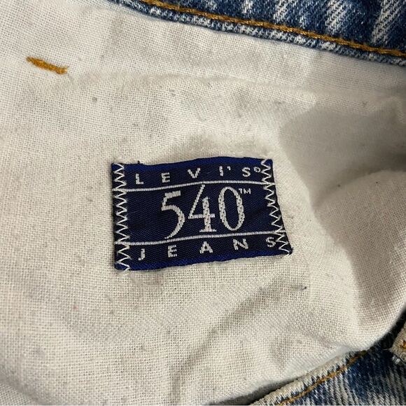 Levi’s 38x30 Vintage 540 Worn In Distressed Acid Wash Relaxed Jeans - Picture 4 of 4